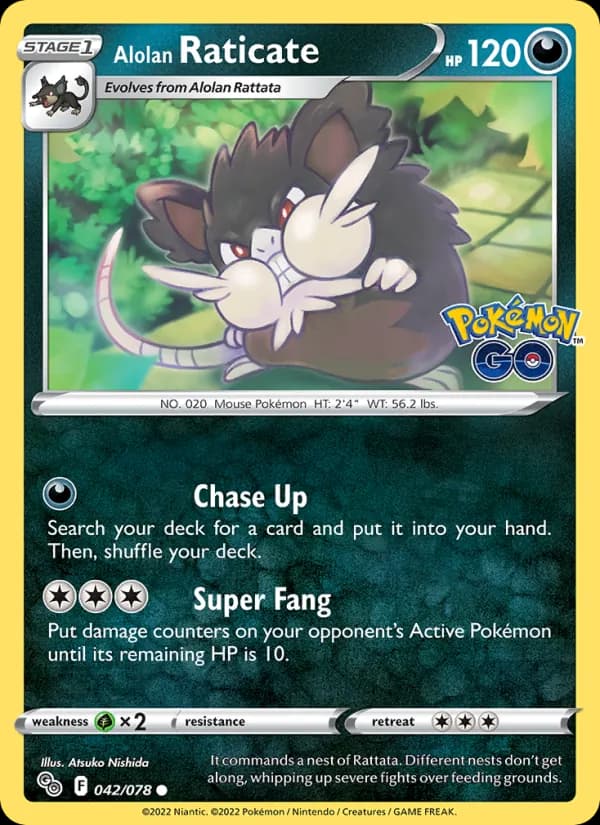Alolan Raticate card in English