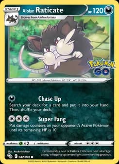 Alolan Raticate card in English