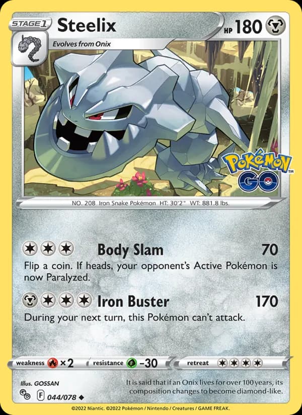 Steelix card in English