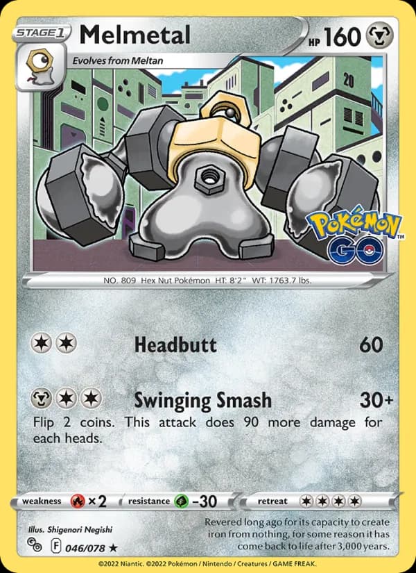 Melmetal card in English
