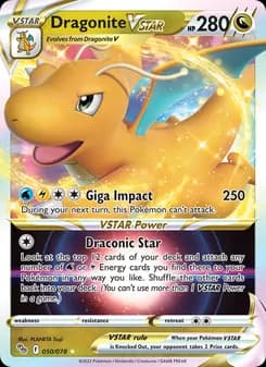 Dragonite VSTAR card in English