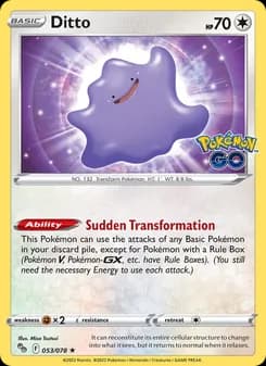 Ditto card in English