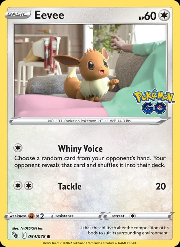 Eevee card in English