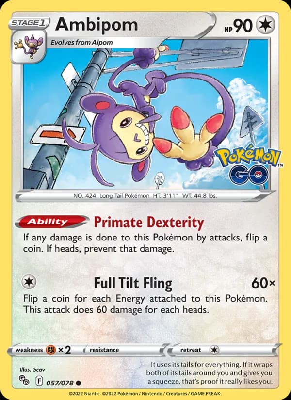 Ambipom card in English