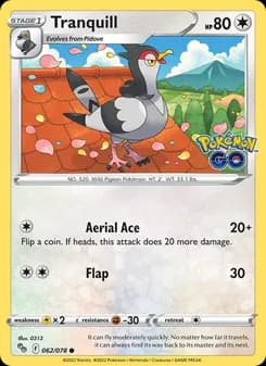 Tranquill card in English