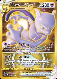 Mewtwo VSTAR card in English