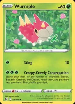 Wurmple card in English