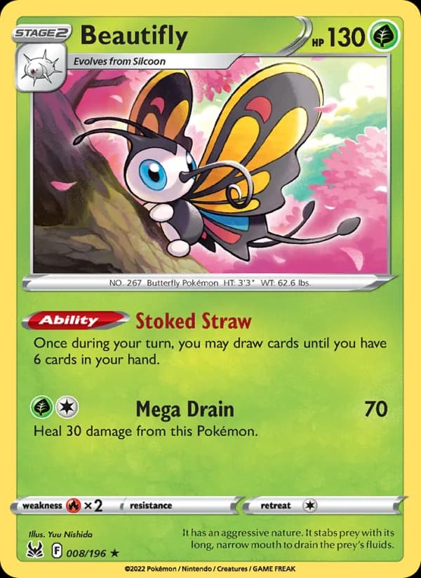 Beautifly card in English