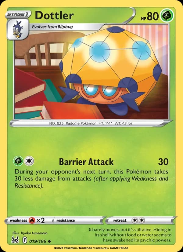 Dottler card in English