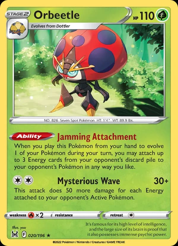 Orbeetle card in English