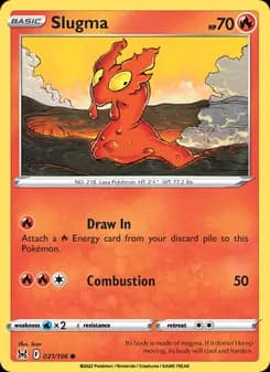 Slugma card in English