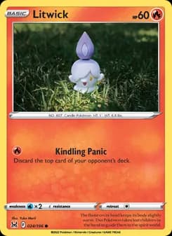 Litwick card in English