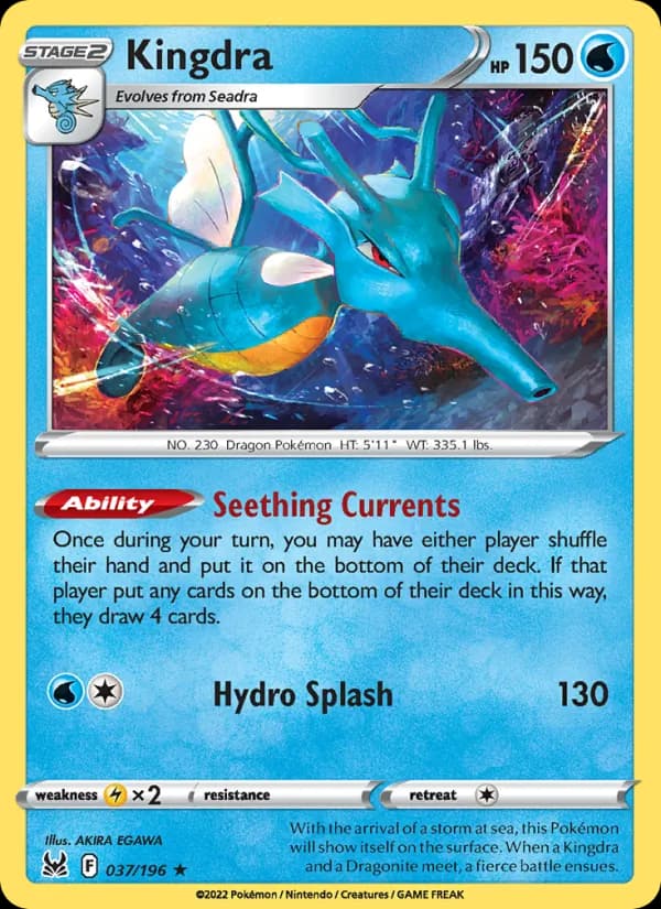 Kingdra card in English