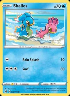 Shellos card in English