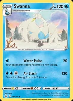 Swanna card in English