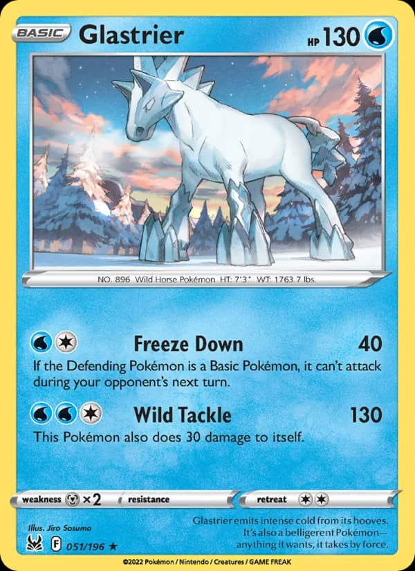 Glastrier card in English