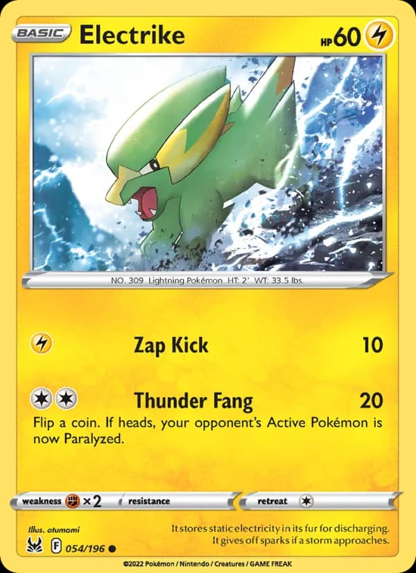 Electrike card in English