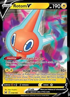 Rotom V card in English