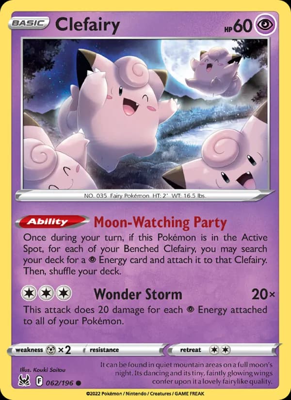 Clefairy card in English