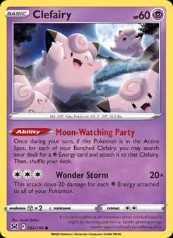Clefairy card in English
