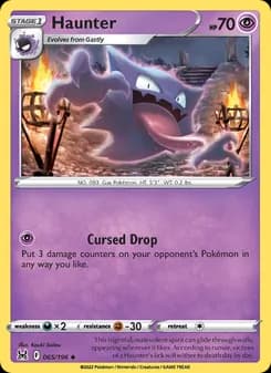 Haunter card in English