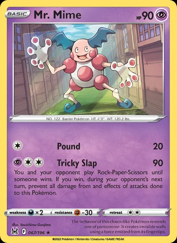 Mr. Mime card in English