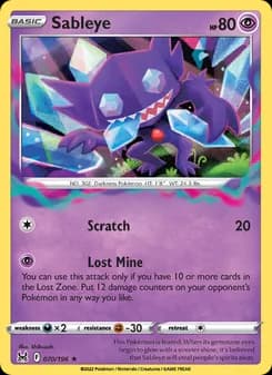 Sableye card in English