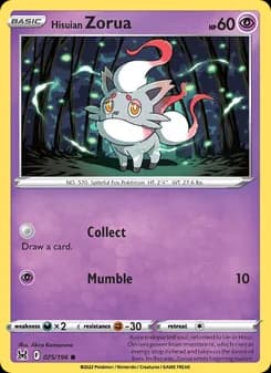 Hisuian Zorua card in English