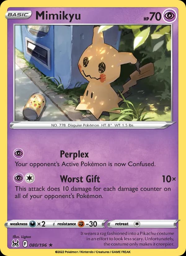 Mimikyu card in English