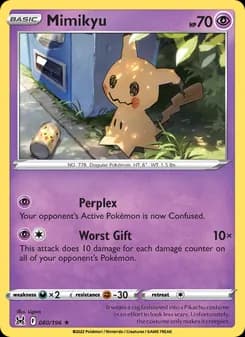 Mimikyu card in English