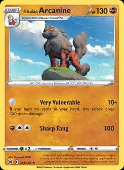 Hisuian Arcanine card in English