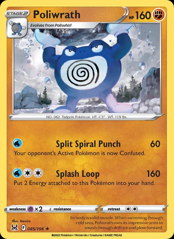 Poliwrath card in English