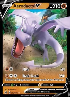 Aerodactyl V card in English