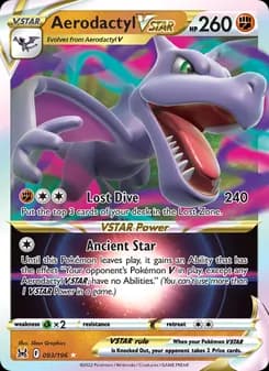 Aerodactyl VSTAR card in English