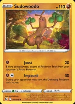 Sudowoodo card in English