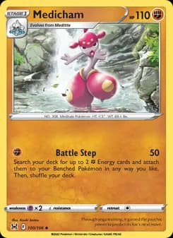Medicham card in English