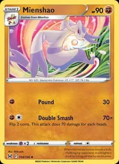 Mienshao card in English
