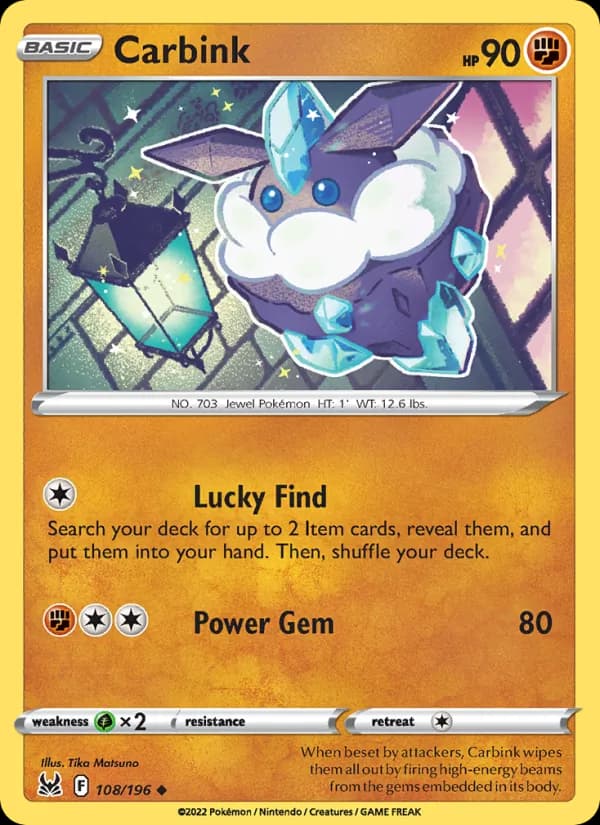 Carbink card in English
