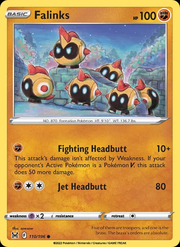 Falinks card in English