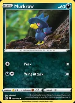 Murkrow card in English