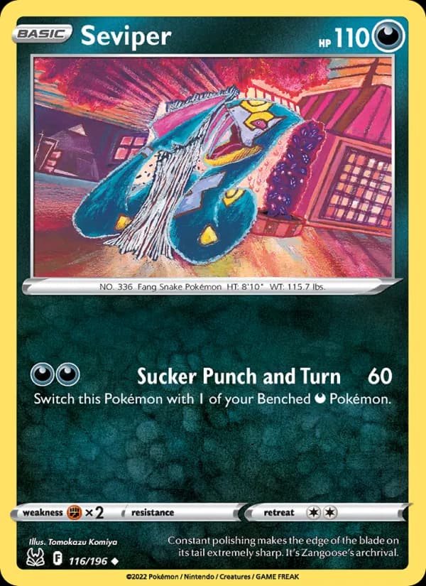 Seviper card in English