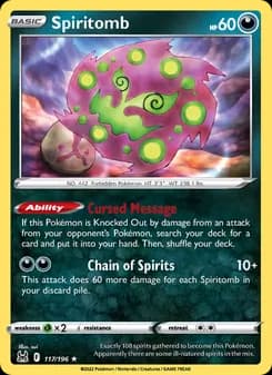 Spiritomb card in English