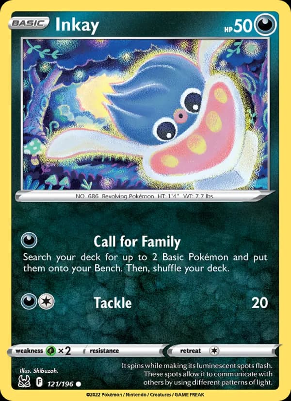 Inkay card in English
