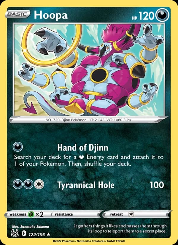 Hoopa card in English