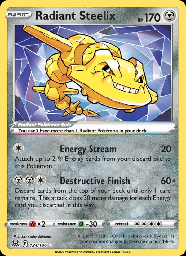 Radiant Steelix card in English