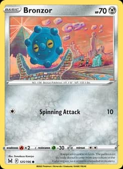 Bronzor card in English