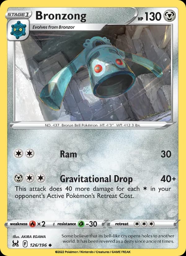 Bronzong card in English