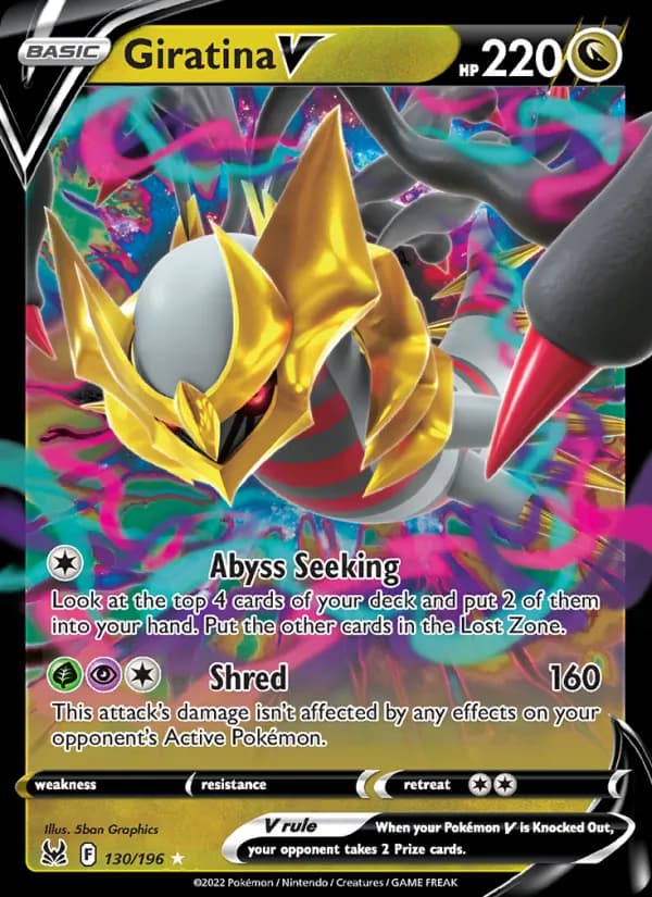Giratina V card in English