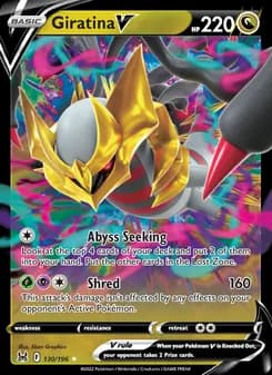 Giratina V card in English