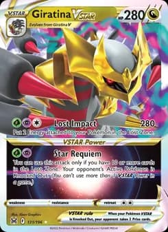 Giratina VSTAR card in English